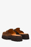 Gucci Brown Suede Horsebit 'Sylke' Mules Size 39.5