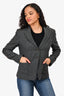 The Weekend Max Mara Grey/Black Tweed Blazer Size 0