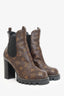 Louis Vuitton Brown Monogram Star Trail Chelsea Boots Size 38