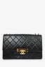 Pre-Loved Chanel™ Black Lambskin 2013/14 CC Golden Class Large Flap Shoulder Bag