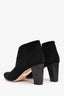 Manolo Blahnik Black Suede Pointed Toe Heeled Ankle Boots Size 40