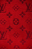 Louis Vuitton Red Wool/Silk Logomania Scarf