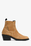 Acne Studios Brown Suede Heeled Booties Size 38 (As Is)