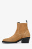 Acne Studios Brown Suede Heeled Booties Size 38 (As Is)