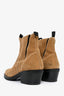 Acne Studios Brown Suede Heeled Booties Size 38 (As Is)