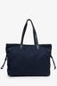 Prada Navy Blue Nylon Triangle Tote (As Is)