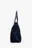 Prada Navy Blue Nylon Triangle Tote (As Is)