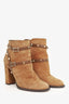 Valentino Brown Suede Rockstud Boots Size 38