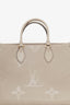 Louis Vuitton Turtledove Monogram Empreinte Leather OnTheGo MM Tote