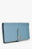 Hermès 2011 Blue Jean Epsom Leather Bearn Long Wallet (As Is)