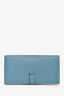 Hermès 2011 Blue Jean Epsom Leather Bearn Long Wallet (As Is)