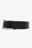 Gucci Black Leather Pearl GG Marmont Belt Size 95