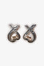 Tiffany & Co. Paloma Picasso Sterling Silver Loving Heart Shaped Earrings