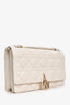 Christian Dior 2024 White Leather Cannage My Dior Top Handle Bag