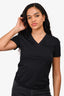 MM6 Black Cotton V-Neck T-Shirt Size M