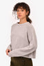 Ba&sh Grey Cashmere Zip Detail Sweater Size M