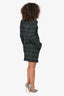 Akris Punto Black/Green Tweed Jacket Size 6 + Skirt Size 4 Set