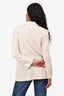 Salvatore Ferragamo Cream Silk Blazer Size 40