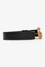 Gucci Black Leather 'GG' Marmont Belt 80/32