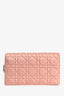 Christian Dior 2019 Pink Satin Cannage Wallet on Chain