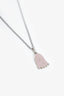 Gucci Sterling Silver Pink Enamel Ghost Pendant Necklace