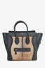 Celine Black Ponyhair Mini Luggage Tote