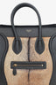 Celine Black Ponyhair Mini Luggage Tote