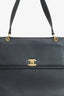 Pre-Loved Chanel™ 1997-99 Black Caviar Leather Straight Flap Shoulder Bag