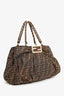 Fendi Tobacco Zucca Canvas Small Mia Shoulder Bag