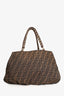 Fendi Tobacco Zucca Canvas Small Mia Shoulder Bag