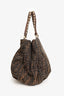 Fendi Tobacco Zucca Canvas Small Mia Shoulder Bag