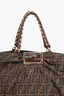 Fendi Tobacco Zucca Canvas Small Mia Shoulder Bag