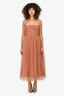 Zimmerman Blush Tulle Sleeveless Maxi Dress Size 1