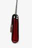 Gucci Red Grained Leather Dionysus Wallet on Chain