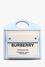 Burberry Beige/Burberry Leather Mini Pocket Top Handle Bag with Strap