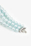 Miu Miu Blue Three Layer Pearl Bracelet