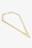 Gucci Gold Tone Large Single Triangle-shaped Earring