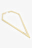 Gucci Gold Tone Large Single Triangle-shaped Earring