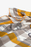 Hermès Grey/Yellow Printed Silk 'Mors et Gourmettes' Double Faced 90cm Scarf