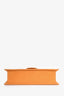 Jacquemus Orange Brushed Leather 'La Montaigne Grand Bambino' Top Handle with Strap