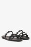 Hermès Black Rubber Rivage Chaine D'Ancre Sandals Size 36