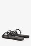 Hermès Black Rubber Rivage Chaine D'Ancre Sandals Size 36