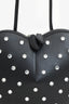 Alaia Black Leather Diamante Embellished Heart Shaped Bag