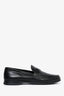 Prada Black Leather Logo Loafers Size 5 Mens