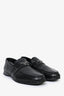 Prada Black Leather Logo Loafers Size 5 Mens