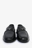 Prada Black Leather Logo Loafers Size 5 Mens