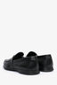 Prada Black Leather Logo Loafers Size 5 Mens