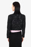 Veronica Beard Black Bead/Sequin Embellished 'Delony' Evening Jacket Size 2