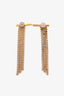 Celine Gold Tone/Crystal Drop Earrings