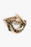 Pre-Loved Chanel™ 2017 Gold Toned Chain/Pearl Twisted Bracelet